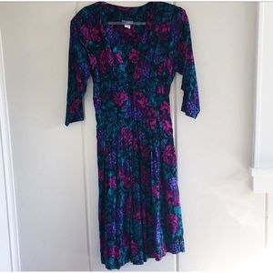 Vintage Floral Dress Sz M